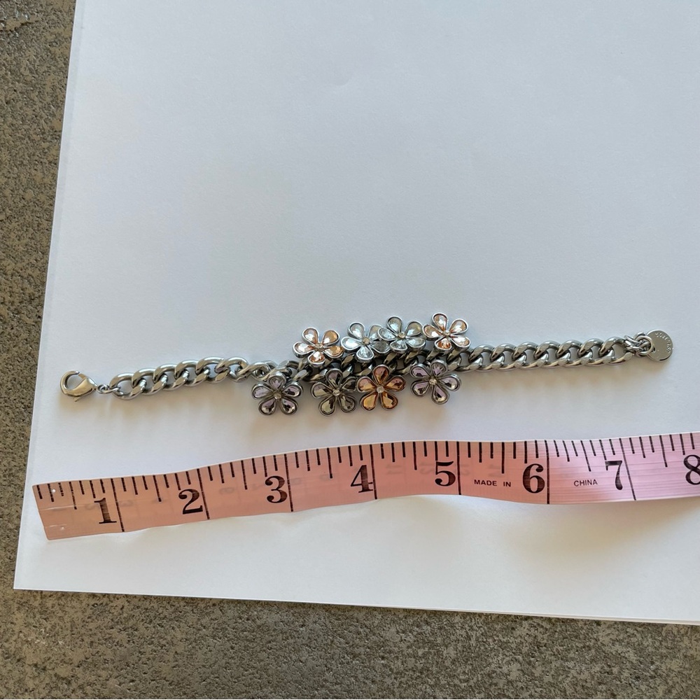 Abercrombie & Fitch Silver and Gold Flower Bracelet - Picture 6 of 6